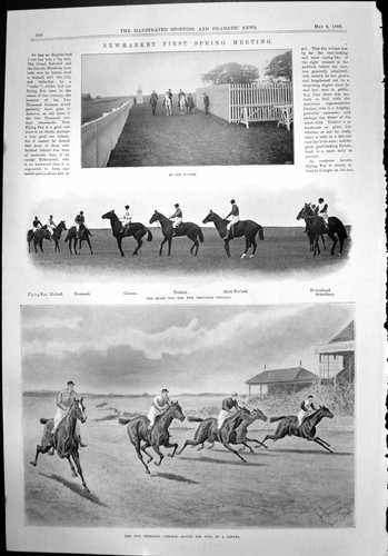 Old print newmarket first - print,