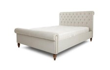 DFS Cambourne Lark Dulux Plush Velvet King Size Bedframe RRP £1249