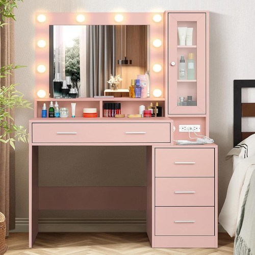 Dressing table with mirror and - table,