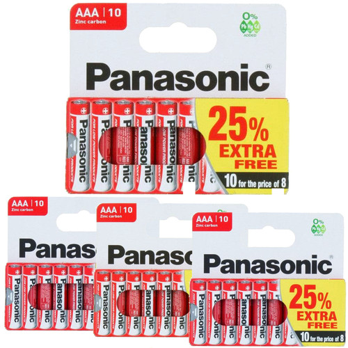 40x aaa genuine panasonic zinc - genuine,