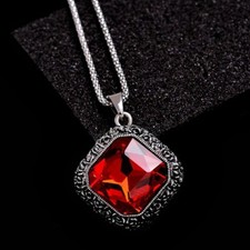 Vintage Style Large Red Glass