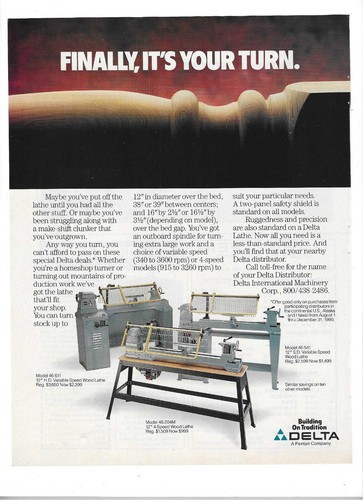 1990 delta wood lathe - 1990,