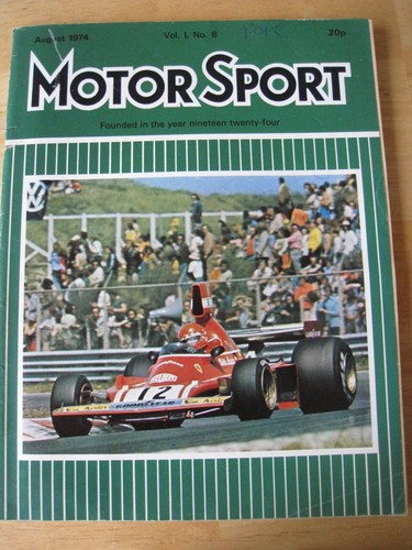 Motor sport magazine aug 1974 - sport,