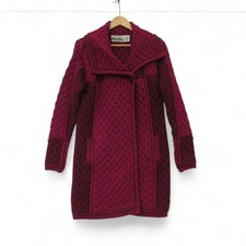  Arrancrafts Cardigan UK Medium Merino Wool Chunky Knitted Jacket Top Preloved