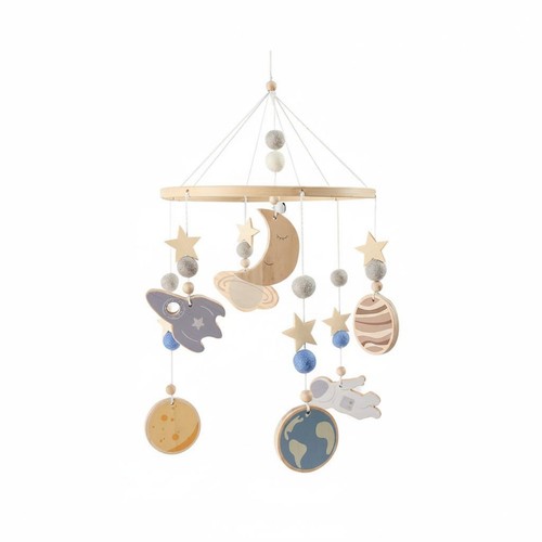 Wooden crib mobile soothing - crib,