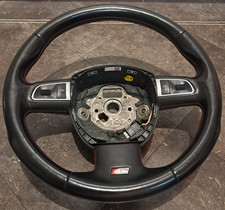 Audi S4 S5 RS Style 3-SpokeMulti Function Steering Wheel Smooth Leather 4F0124A