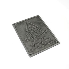 Antique cast iron cctv - cast, in