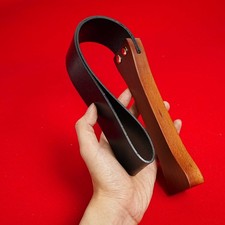 BDSM Flogger Paddle wooden PU leather Spanking Whip Slap Roleplay Punish Bondage