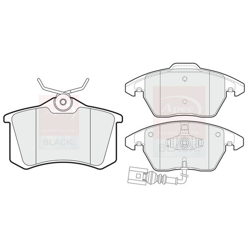 Apec front rear pads fits - apec, &