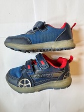 Toddlers light-up police car theme sneakers (Carters), blue with red lights