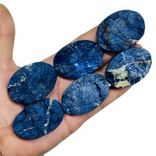 9 Pcs Natural Canadian Sodalite Druzy Cut 48-50mm Loose Untreated Gemstones Lot
