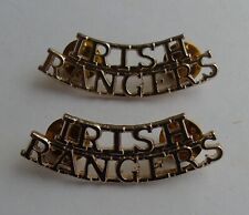 British Army Royal Irish Rangers Anodised Shoulder Titles