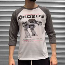 Mens ED209 Robocop Raglan Style T Shirt OCP Omni Consumer Products Retro Movie