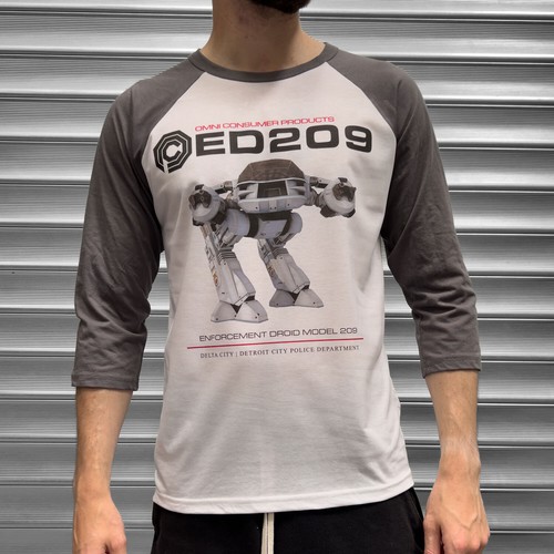 Mens ed209 robocop raglan - ed209,