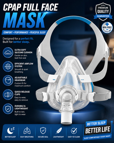 Full face mask and oxygen - face,