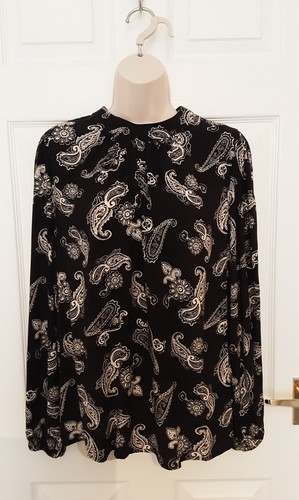 Blouse black white - black, &