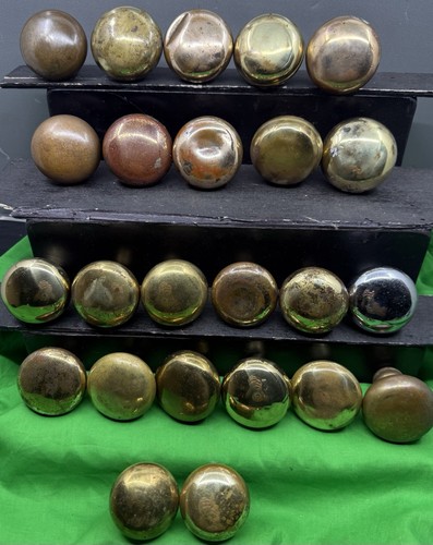 Lot antique brass door - 24,
