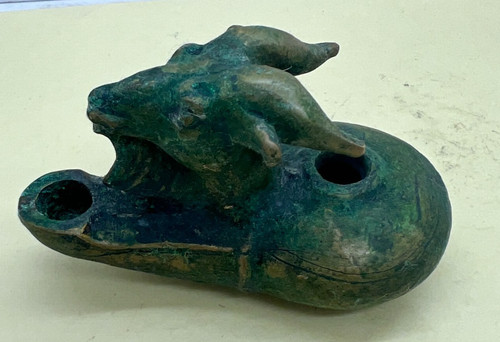 Oil lamp goat roman - goat, style