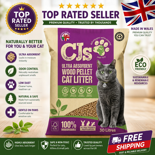 Cat litter wood pellets - pellets, 30
