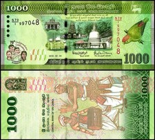 Sri Lanka 1000 Rupees, 2018