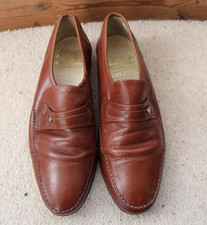 John White Mens Smart Formal Leather Brown  Shoes UK 8.5 EU 42.5  wide fitting