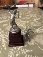 2 X Pewter Statues -