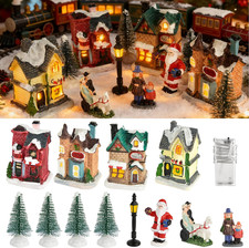 12 Pcs Christmas Village