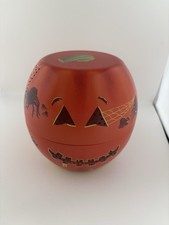 Empty Collectible M&S Light up Pumpkin Halloween Biscuit Tin Autumn Decorations