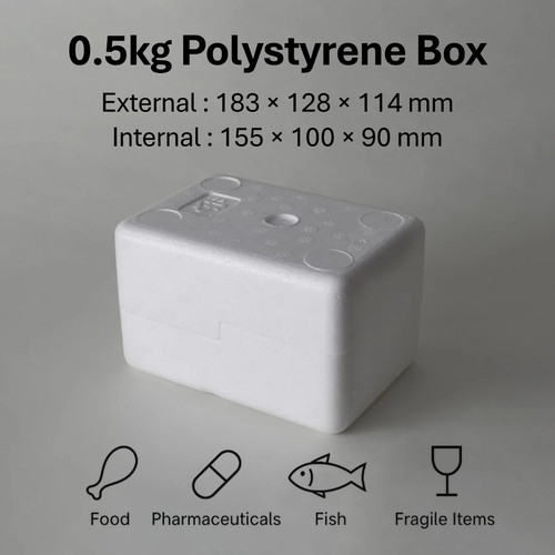 5kg polystyrene boxes - polystyrene,