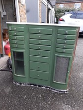 Vintage Industrial Furniture French Dentist Cabinet Medical Rare Apothecary