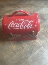 2001 Coca-Cola Vintage Ceramic Cookie Jar by Gibson Soda Vending Machine Snack