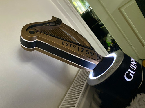 Guinness illuminated harp beer - illuminated,