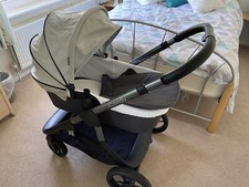 iCandy Pram, Pushchair with Accessories, Silver & Dark Grey