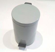 3 LITRE SMALL S/S PEDAL BIN BATHROOM KITCHEN TOILET RUBBISH IN TURQUOISE COLOUR.