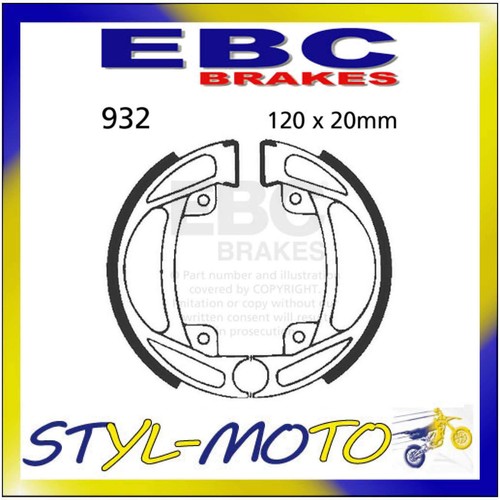 932 front left brake shoes - 932,