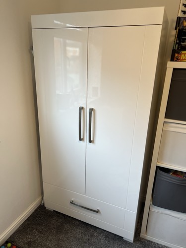 Silver cross white gloss - silver,