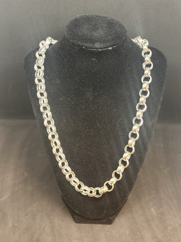 925 solid silver - belcher, chain