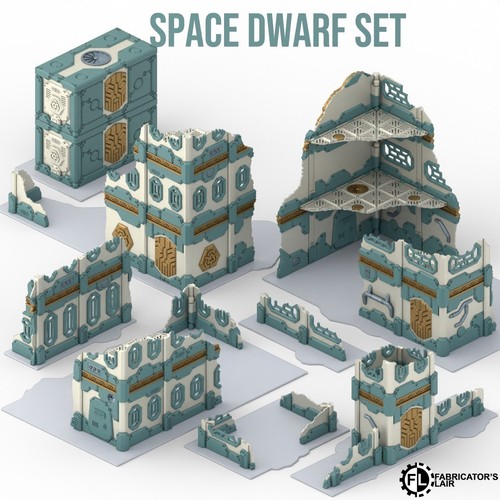 Space dwarf themed foldable - space,