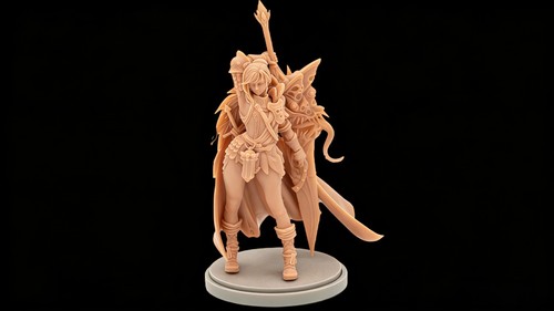 40mm cast resin - model, assembly