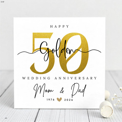 Golden wedding anniversary - wedding,