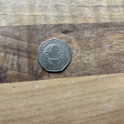 2007 scouts 50p coin - coin, years