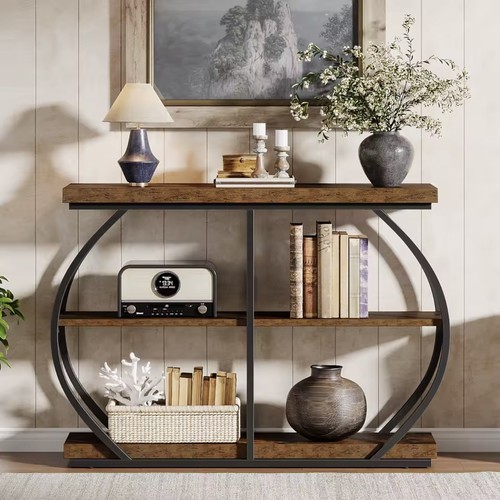 Industrial console table 105cm - industrial,