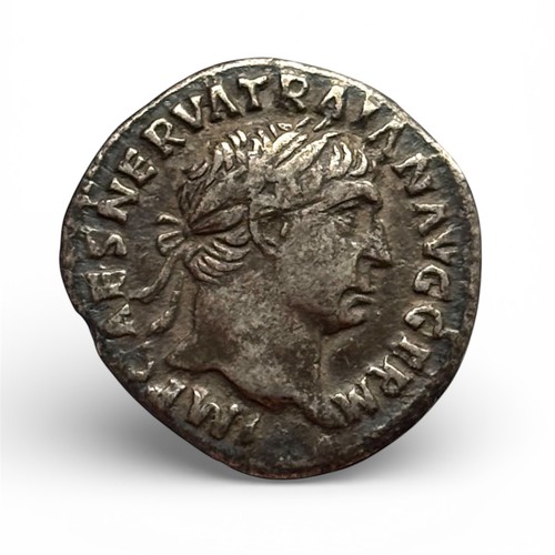 Ancient roman silver denarius - roman,