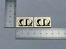 Monitor Audio Badge Logo Emblem Premium Pair- Brushed Gold