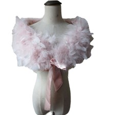 Real Ostrich Feather Fur Shrug
