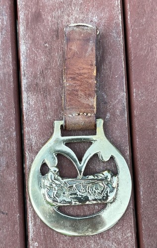 Horse brass plough - plough, in