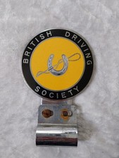 British Driving Society car badge & bracket, Carriage Driving Equestrian 