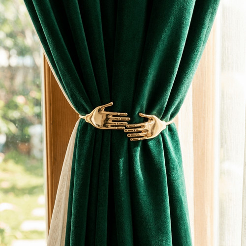 Window curtain hold backs - hold,