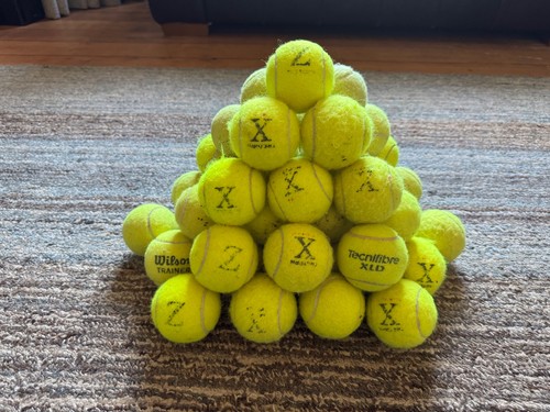Used pressurised tennis - pressurised,