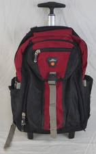 Ariana Wheeled Backpack Cabin Luggage Trolley Red Black 20 Inch